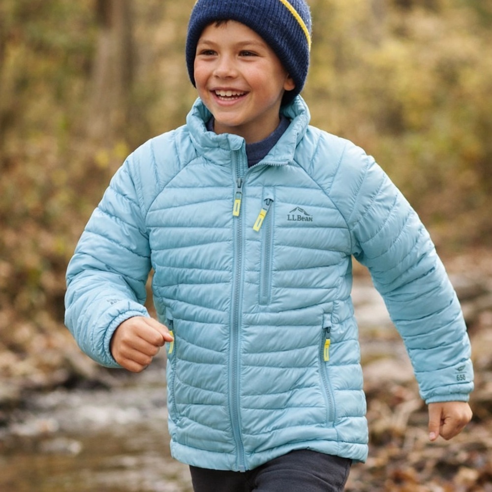 L.L. Bean Kids Ultralight 650 Down Tech Puffer Zip Sweater